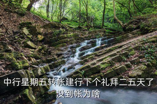 中行星期五轉帳建行下個禮拜二五天了沒到帳為啥