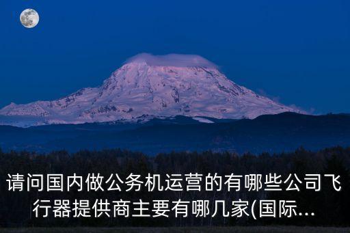請問國內(nèi)做公務(wù)機運營的有哪些公司飛行器提供商主要有哪幾家(國際...