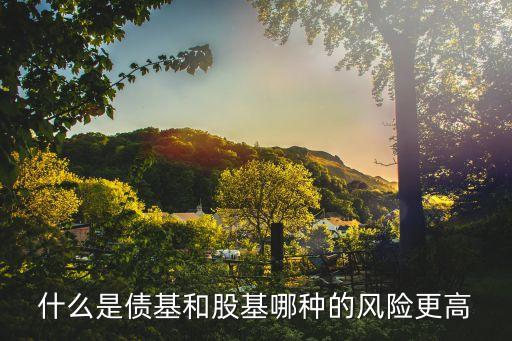 什么是債基和股基哪種的風(fēng)險(xiǎn)更高