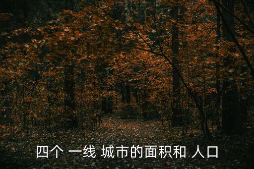 四個(gè) 一線 城市的面積和 人口