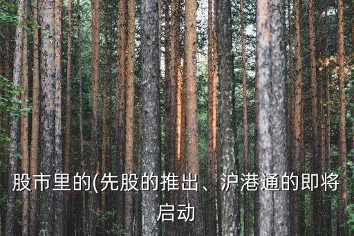 股市里的(先股的推出、滬港通的即將啟動(dòng)