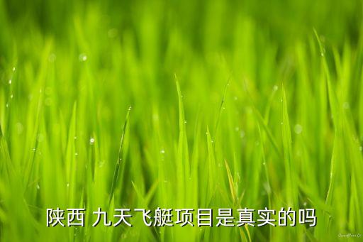 陜西 九天飛艇項(xiàng)目是真實(shí)的嗎