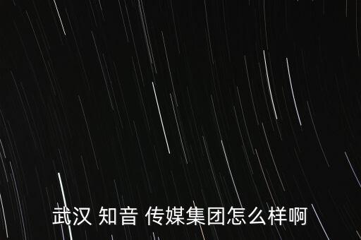 武漢 知音 傳媒集團怎么樣啊