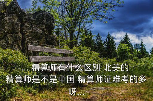 ... 精算師有什么區(qū)別 北美的 精算師是不是中國 精算師證難考的多呀...