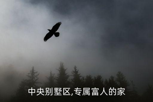 中央別墅區(qū),專屬富人的家