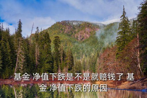  基金 凈值下跌是不是就賠錢了 基金 凈值下跌的原因