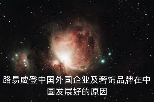 路易威登中國外國企業(yè)及奢飾品牌在中國發(fā)展好的原因
