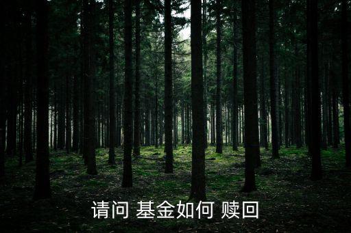 請(qǐng)問(wèn) 基金如何 贖回