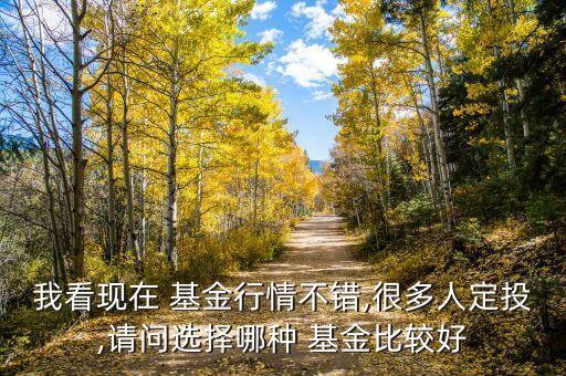 我看現(xiàn)在 基金行情不錯(cuò),很多人定投,請(qǐng)問(wèn)選擇哪種 基金比較好