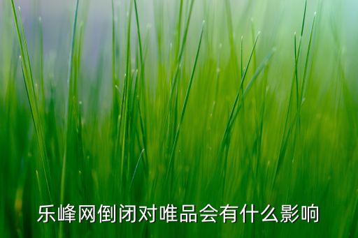 樂(lè)峰網(wǎng)倒閉對(duì)唯品會(huì)有什么影響