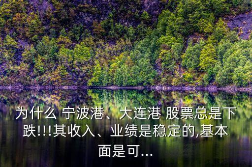 為什么 寧波港、大連港 股票總是下跌!!!其收入、業(yè)績(jī)是穩(wěn)定的,基本面是可...
