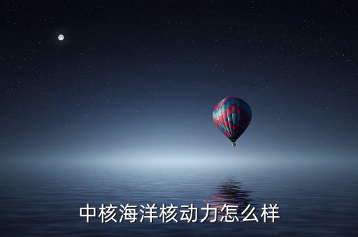 中核海洋核動(dòng)力怎么樣
