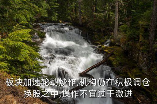 板塊加速輪動炒作,機構(gòu)仍在積極調(diào)倉換股之中,操作不宜過于激進(jìn)