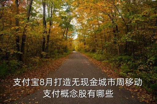  支付寶8月打造無現(xiàn)金城市周移動 支付概念股有哪些