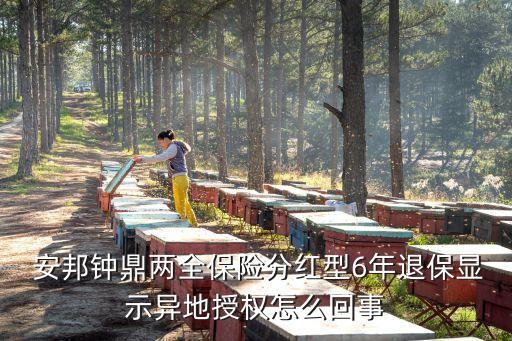  安邦鐘鼎兩全保險分紅型6年退保顯示異地授權怎么回事