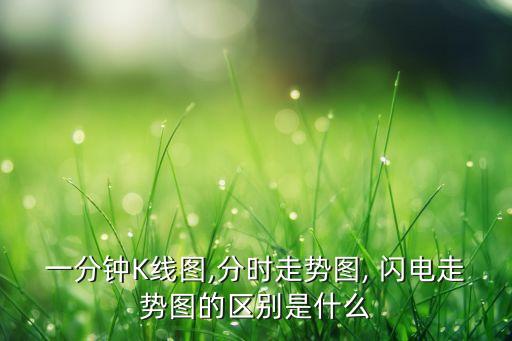 一分鐘K線圖,分時(shí)走勢(shì)圖, 閃電走勢(shì)圖的區(qū)別是什么