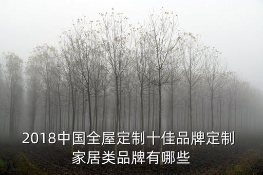 2018中國(guó)全屋定制十佳品牌定制 家居類(lèi)品牌有哪些