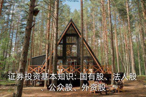 證券投資基本知識(shí): 國有股、法人股、公眾股、外資股
