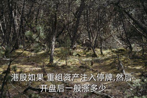 港股如果 重組資產(chǎn)注入停牌,然后 開盤后一般漲多少