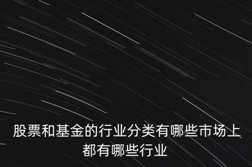  股票和基金的行業(yè)分類有哪些市場上都有哪些行業(yè)