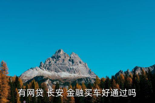 有網(wǎng)貸 長(zhǎng)安 金融買(mǎi)車(chē)好通過(guò)嗎