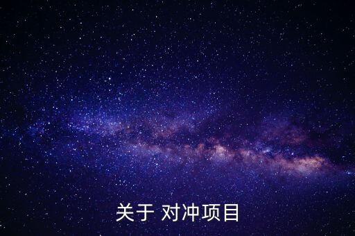 關于 對沖項目