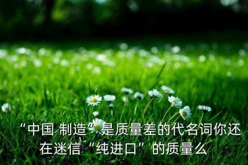 近來又有中國(guó)制造一詞