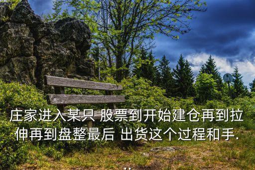 莊家進入某只 股票到開始建倉再到拉伸再到盤整最后 出貨這個過程和手...
