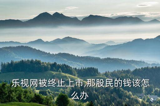  樂(lè)視網(wǎng)被終止上市,那股民的錢該怎么辦