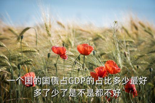 一個國的國債占GDP的占比多少最好多了少了是不是都不好