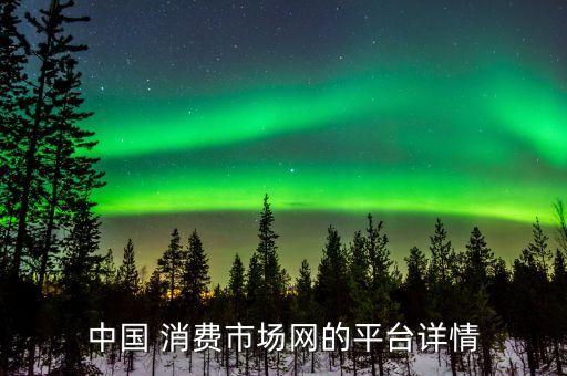 中國 消費(fèi)市場網(wǎng)的平臺詳情