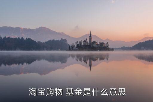  淘寶購(gòu)物 基金是什么意思