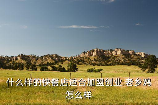 什么樣的快餐店適合加盟創(chuàng)業(yè) 老鄉(xiāng)雞怎么樣