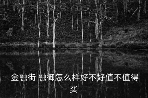  金融街 融御怎么樣好不好值不值得買(mǎi)