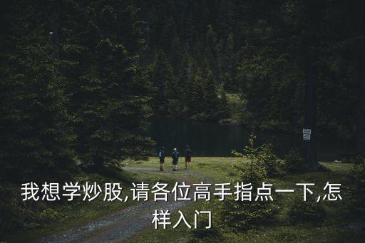 我想學(xué)炒股,請各位高手指點一下,怎樣入門