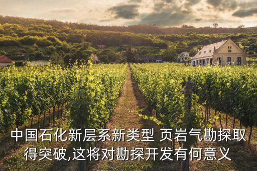 中國石化新層系新類型 頁巖氣勘探取得突破,這將對勘探開發(fā)有何意義