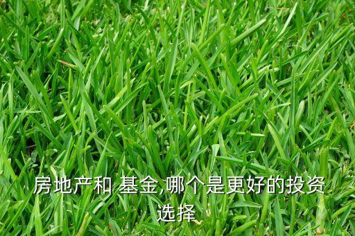 房地產(chǎn)和 基金,哪個(gè)是更好的投資選擇