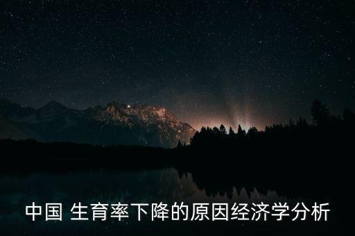 中國(guó) 生育率下降的原因經(jīng)濟(jì)學(xué)分析