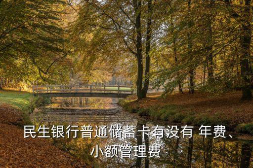  民生銀行普通儲(chǔ)蓄卡有沒有 年費(fèi)、小額管理費(fèi)