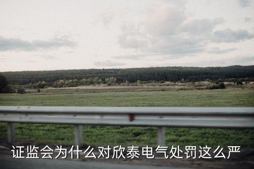證監(jiān)會(huì)為什么對(duì)欣泰電氣處罰這么嚴(yán)