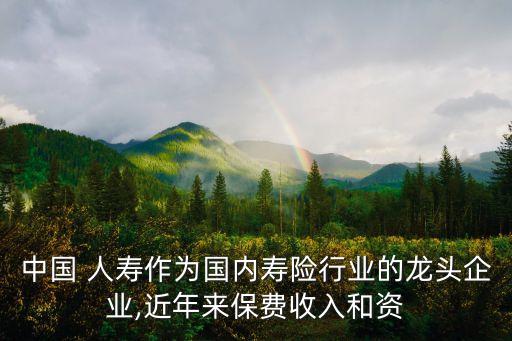 中國 人壽作為國內(nèi)壽險行業(yè)的龍頭企業(yè),近年來保費(fèi)收入和資