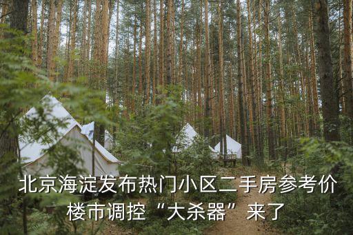  北京海淀發(fā)布熱門(mén)小區(qū)二手房參考價(jià)樓市調(diào)控“大殺器”來(lái)了