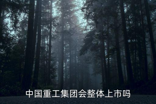 中國重工集團(tuán)會(huì)整體上市嗎