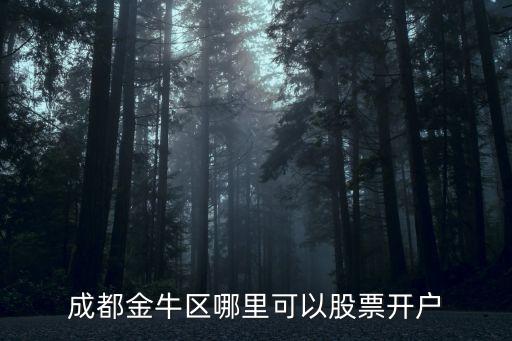 成都金牛區(qū)哪里可以股票開(kāi)戶(hù)