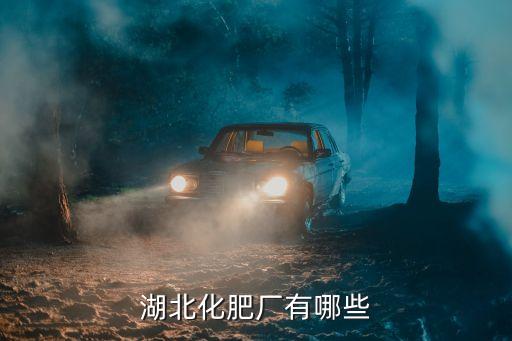 湖北化肥廠有哪些