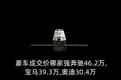  豪車成交價(jià)哪家強(qiáng)奔馳46.2萬,寶馬39.3萬,奧迪30.4萬