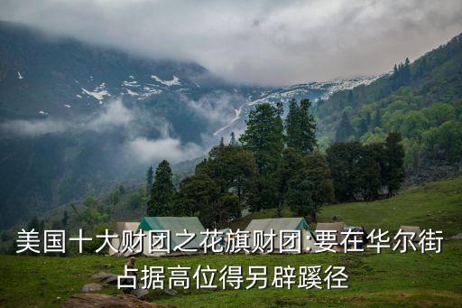 美國(guó)十大財(cái)團(tuán)之花旗財(cái)團(tuán):要在華爾街占據(jù)高位得另辟蹊徑