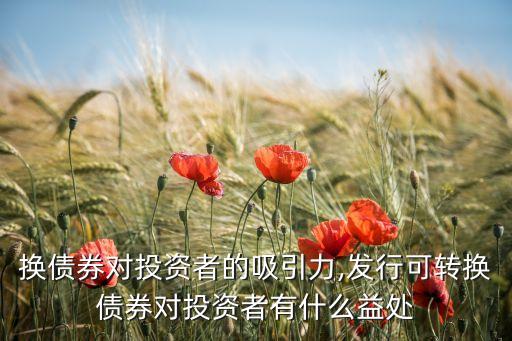 可轉(zhuǎn)換債券對投資者的吸引力,發(fā)行可轉(zhuǎn)換債券對投資者有什么益處