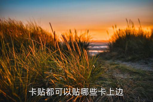 卡貼都可以貼哪些卡上邊