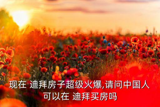 現(xiàn)在 迪拜房子超級(jí)火爆,請(qǐng)問中國人可以在 迪拜買房嗎